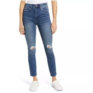 Pistola‎ Cara High Rise Vintage Raw Hem Distressed Skinny Jean Women's Size 22W